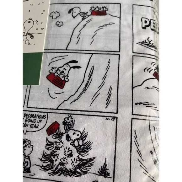 Peanuts Snoopy Holiday Christmas Comic Strip Queen Size Soft Sheet Set NEW - Picture 4 of 16